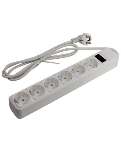 SP6W-130. Сетевой фильтр 6 розеток, 3м, белый. 5bites в Оренбурге