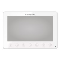 AT-VD751C/M WH. Монитор домофона цветной с функцией «свободные руки». AccordTec