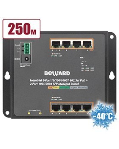 STWP-0802HP. Коммутатор 8-портовый. Beward в Оренбурге