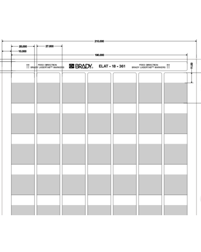ELAT-18-361-2.5 (уп. 2500 шт.): Этикетка в Оренбурге