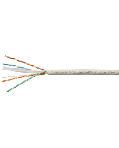 UTP-4P-Cat.6-SOLID-GY-100 (7178c-5). Кабель «витая пара» (LAN) для структурированных систем связи. CABEUS в Оренбурге
