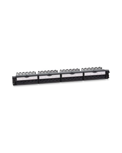 PL-24-KJ-RJ45-Cat.6a-180T (11832c): Патч-панель 19" (1U), 24 порта RJ-45, категория 6a, с задним кабельным организатором в Оренбурге