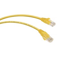 PC-UTP-RJ45-Cat.5e-2m-YL-LSZH (9499c), желтый. Патч-корд медный. CABEUS