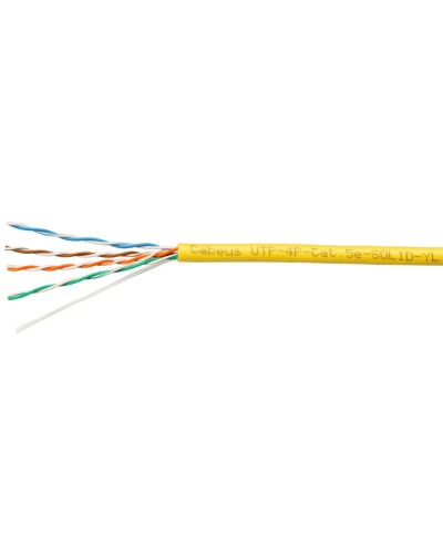 UTP-4P-Cat.5e-SOLID-YL (7251c). Кабель «витая пара» (LAN) для структурированных систем связи. CABEUS в Оренбурге