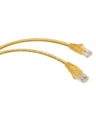 PC-UTP-RJ45-Cat.6-5m-YL (8709c), желтый. Патч-корд медный. CABEUS в Оренбурге