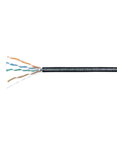 UTP-4P-Cat.5e-SOLID-OUT-LSZH-UV-100 (7172c-5). Кабель «витая пара» (LAN) для структурированных систем связи. CABEUS в Оренбурге