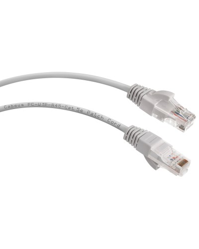 PC-UTP-RJ45-Cat.5e-0.15m-LSZH (9387c), серый. Патч-корд медный. CABEUS в Оренбурге