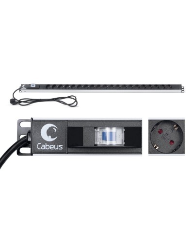 PDU-16-20S-B (9551c). Блок розеток. CABEUS в Оренбурге
