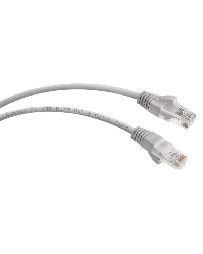 PC-UTP-RJ45-Cat.6-0.3m (7272c), серый. Патч-корд медный. CABEUS в Оренбурге