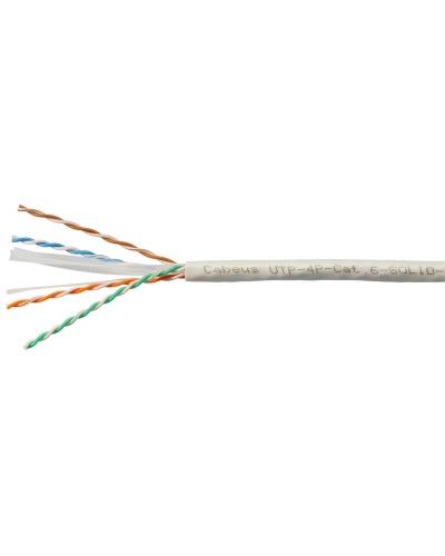 UTP-4P-Cat.6-SOLID-LSZH-GY (11108c). Кабель «витая пара» (LAN) для структурированных систем связи. CABEUS в Оренбурге