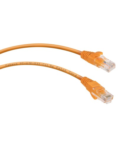 PC-UTP-RJ45-Cat.5e-2m-OR-LSZH (9523c), оранжевый. Патч-корд медный. CABEUS в Оренбурге