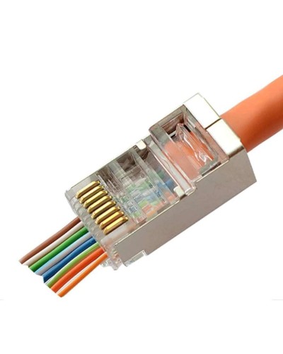 8P8C-SH-C6-FC (100 шт) (10797c). Разъем RJ-45. CABEUS в Оренбурге