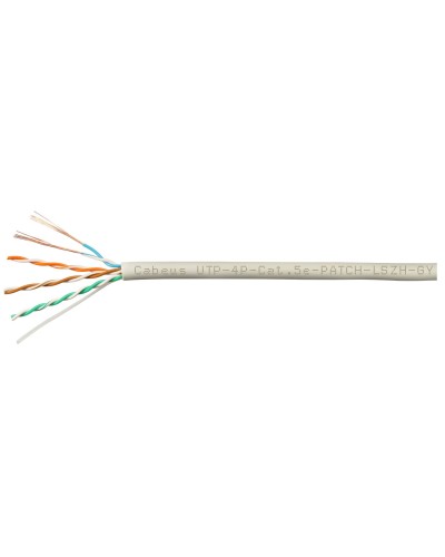 UTP-4P-Cat.5e-SOLID-LSZH-GY-100 (9776c-5). Кабель «витая пара» (LAN) для структурированных систем связи. CABEUS в Оренбурге