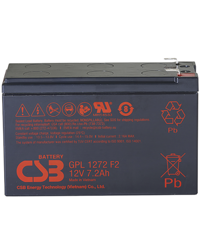 CSB GPL 1272 F2 FR. Аккумулятор герметичный свинцово-кислотный. CSB в Оренбурге