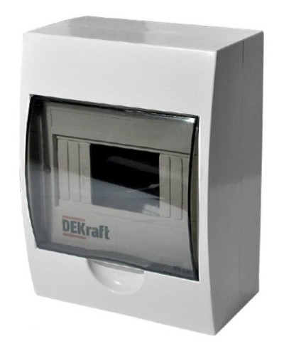 ЩРН-П-8 IP41 настенный (31010DEK). Щиток модульный с прозрачной дверцей. DEKraft в Оренбурге