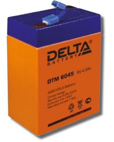 Delta DTM 6045. Аккумулятор герметичный свинцово-кислотный. Delta в Оренбурге