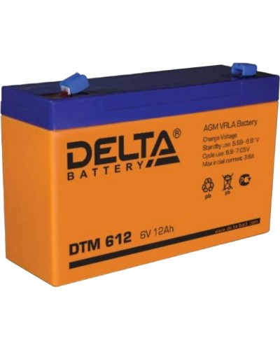 Delta DTM 612. Аккумулятор герметичный свинцово-кислотный. Delta в Оренбурге