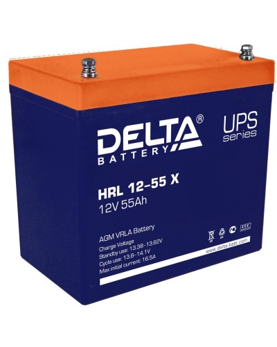 Delta HRL 12-55 X. Аккумулятор герметичный свинцово-кислотный. Delta в Оренбурге