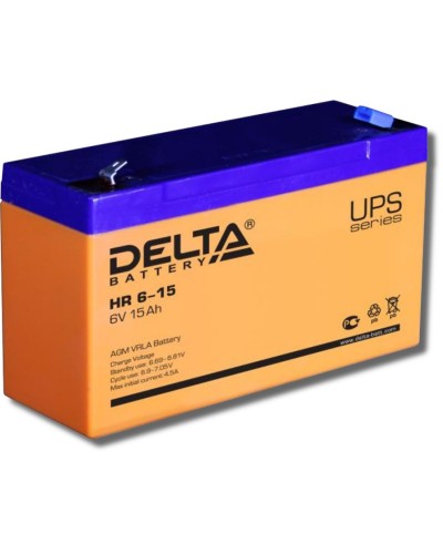 Delta HR 6-15. Аккумулятор герметичный свинцово-кислотный. Delta в Оренбурге