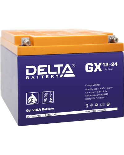 Delta GX 12-24. Аккумулятор герметичный свинцово-кислотный. Delta в Оренбурге