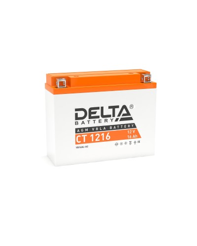 Delta CT 1216. Аккумулятор герметичный свинцово-кислотный стартерный. Delta в Оренбурге