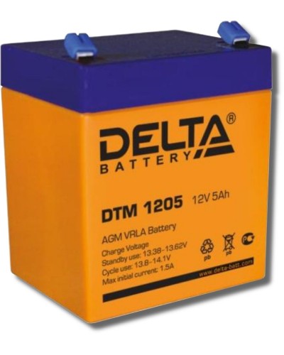 Delta DTM 1205. Аккумулятор герметичный свинцово-кислотный. Delta в Оренбурге