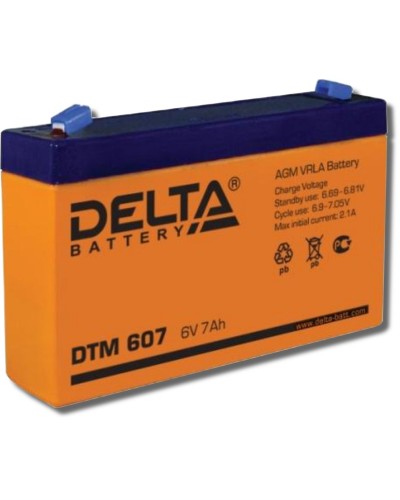 Delta DTM 607. Аккумулятор герметичный свинцово-кислотный. Delta в Оренбурге