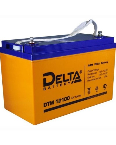 Delta DTM 12100 L. Аккумулятор герметичный свинцово-кислотный. Delta в Оренбурге