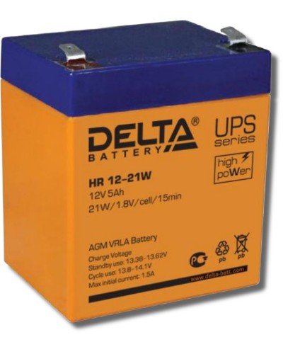 Delta HR 12-21 W. Аккумулятор герметичный свинцово-кислотный. Delta в Оренбурге