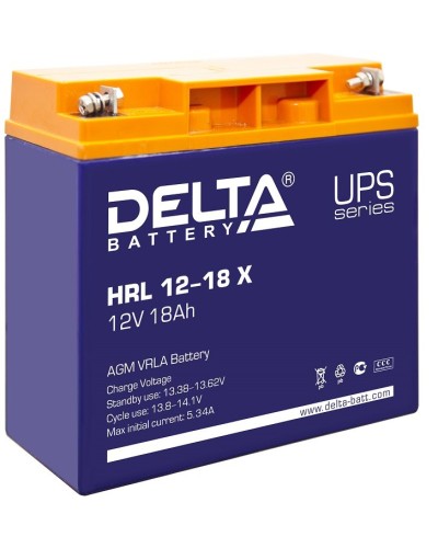 Delta HRL 12-18 X. Аккумулятор герметичный свинцово-кислотный. Delta в Оренбурге
