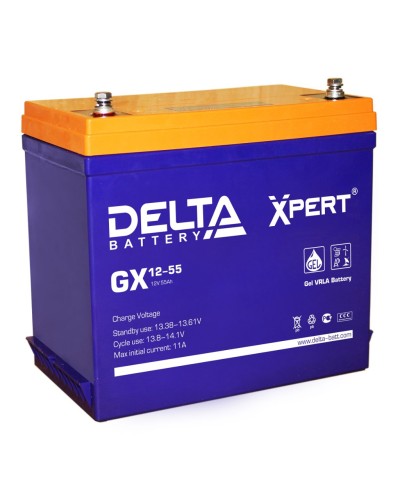 Delta GX 12-55. Аккумулятор герметичный свинцово-кислотный. Delta в Оренбурге