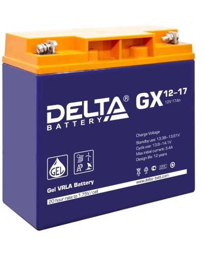 Delta GX 12-17. Аккумулятор герметичный свинцово-кислотный. Delta в Оренбурге