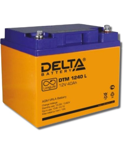 Delta DTM 1240 L. Аккумулятор герметичный свинцово-кислотный. Delta в Оренбурге