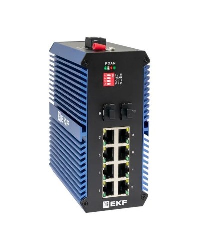 TSX-U-2GX/SFP-8GTP. Промышленный неуправляемый коммутатор. EKF в Оренбурге