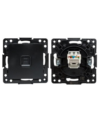 Стокгольм Механизм Розетки RJ-45 1-местной (EZK01-035-10). Механизм Розетки RJ-45 1-местной. EKF в Оренбурге