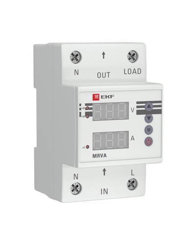 MRVA 50A PROxima (MRVA-50A). Реле напряжения и тока с дисплеем. EKF в Оренбурге