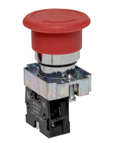 BS542 поворотная красная грибок NC (xb2-bs542). Кнопка поворотная красная грибок. EKF в Оренбурге