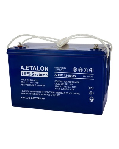A.ETALON AHRX 12-500W (100). Аккумулятор герметичный свинцово-кислотный. ETALON в Оренбурге