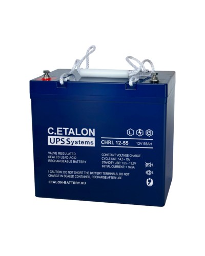 C.ETALON CHRL 12-55. Аккумулятор герметичный свинцово-кислотный. ETALON в Оренбурге