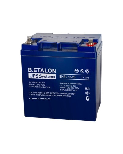 B.ETALON BHRL 12-28. Аккумулятор герметичный свинцово-кислотный. ETALON в Оренбурге