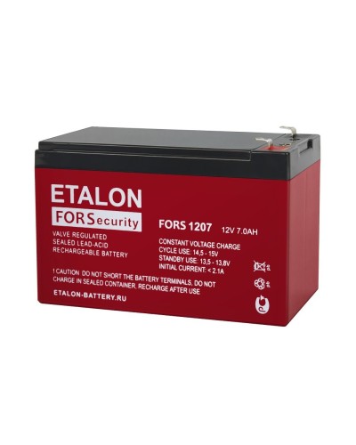 ETALON FORS 1207. Аккумулятор герметичный свинцово-кислотный. ETALON в Оренбурге