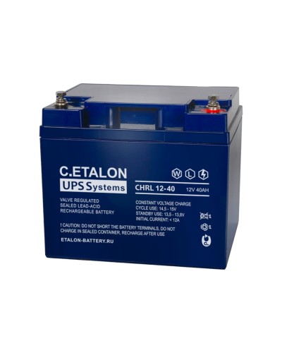 C.ETALON CHRL 12-40. Аккумулятор герметичный свинцово-кислотный. ETALON в Оренбурге