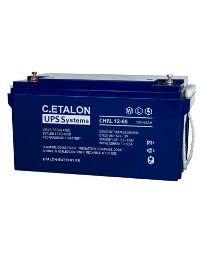 C.ETALON CHRL 12-65. Аккумулятор герметичный свинцово-кислотный. ETALON в Оренбурге