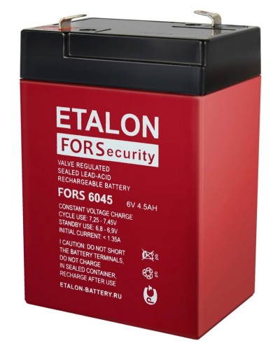 ETALON FORS 6045. Аккумулятор герметичный свинцово-кислотный. ETALON в Оренбурге
