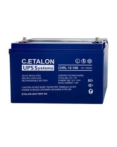 C.ETALON CHRL 12-100. Аккумулятор герметичный свинцово-кислотный. ETALON в Оренбурге