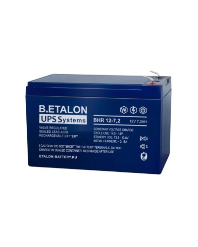 B.ETALON BHR 12-7,2. Аккумулятор герметичный свинцово-кислотный. ETALON в Оренбурге