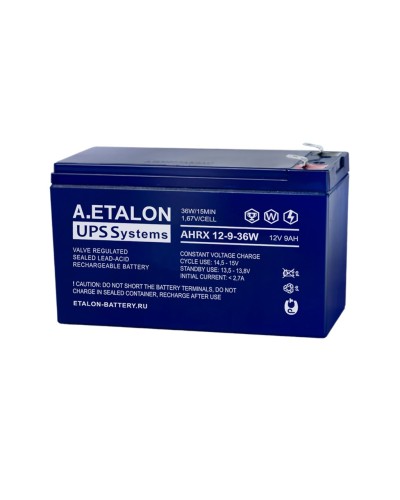 A.ETALON AHRX 12-9-36W. Аккумулятор герметичный свинцово-кислотный. ETALON в Оренбурге