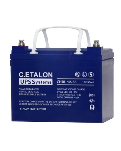 C.ETALON CHRL 12-33. Аккумулятор герметичный свинцово-кислотный. ETALON в Оренбурге