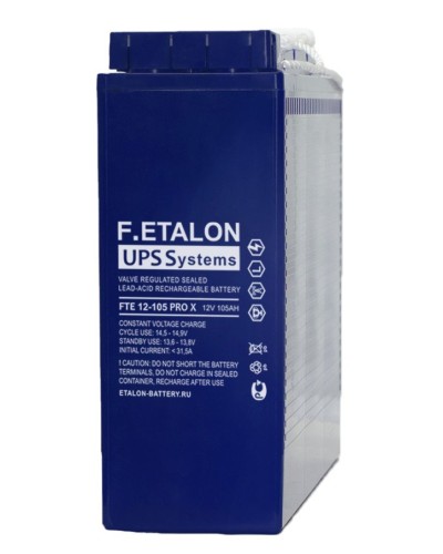 F.ETALON FTE 12-105 PRO X. Аккумулятор герметичный свинцово-кислотный. ETALON в Оренбурге