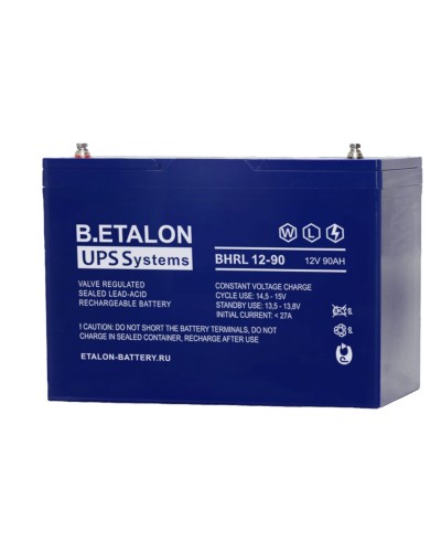 B.ETALON BHRL 12-90. Аккумулятор герметичный свинцово-кислотный. ETALON в Оренбурге